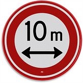 Nabasco Sign verkeersbord RVV C17 gesloten voor te lange voertuigen - levensduur 20 jaar - afmeting 600 mm rond