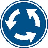 Nabasco Sign verkeersbord RVV D01 rotonde - levensduur 20 jaar - afmeting 600 mm rond