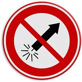 Nabasco Sign verkeersbord vuurwerkvrije zone  levensduur 20 jaar - levensduur 20 jaar - afmeting 600 mm rond