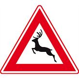 Nabasco Sign verkeersbord RVV J27 groot wild - levensduur 20 jaar - afmeting 700mm driehoek