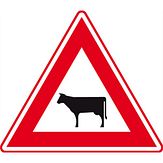 Nabasco Sign verkeersbord RVV J28 vee - levensduur 20 jaar - afmeting 700mm driehoek