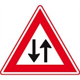 Nabasco Sign verkeersbord RVV J29 tegenliggers - levensduur 20 jaar - afmeting 700mm driehoek