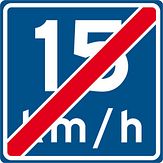 Nabasco Sign verkeersbord RVV A05 einde adviessnelheid - levensduur 20 jaar - afmeting 600x600mm