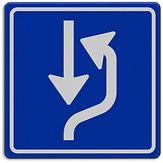 Nabasco Sign verkeersbord RVV L20 uitwijkplaats - levensduur 20 jaar - afmeting 600x600mm