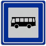 Nabasco Sign verkeersbord RVV L03b bushalte - levensduur 20 jaar - afmeting 600x600mm