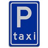 Nabasco Sign verkeersbord RVV E05 taxistandplaats - levensduur 20 jaar - afmeting 400x600mm