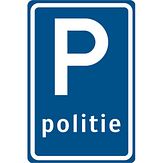 Nabasco Sign verkeersbord RVV E08l parkeerplaats politie - levensduur 20 jaar - afmeting 400x600mm