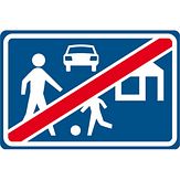 Nabasco Sign verkeersbord RVV G06 einde woonerf - levensduur 20 jaar - afmeting 600x400mm