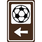 Nabasco Sign verkeersbord RVV BW101lSs20 routebord stadion rechtsdoor - levensduur 20 jaar - afmeting 400x600mm