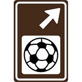 Nabasco Sign verkeersbord RVV BW101rbSs20 routebord stadion rechts aanhouden - levensduur 20 jaar - afmeting 400x600mm