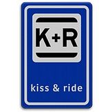 Nabasco Sign verkeersbord RVV Kiss & ride - levensduur 20 jaar - afmeting 400x600mm