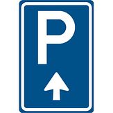 Nabasco Sign verkeersbord RVV BW201b parkeren rechtdoor - levensduur 20 jaar - afmeting 400x600mm