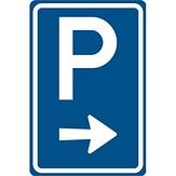 Nabasco Sign verkeersbord RVV BW201r parkeren rechts - levensduur 20 jaar - afmeting 400x600mm