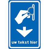 Nabasco Sign verkeersbord RVV BW111o betaald parkeren pijl naar onder wijzend - levensduur 20 jaar - afmeting 400x600mm