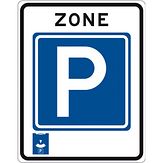 Nabasco Sign verkeersbord RVV E10zb begin zone parkeerschijf - levensduur 20 jaar - afmeting 530x670mm