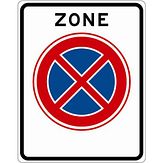 Nabasco Sign verkeersbord RVV E02zbzt begin zone verboden stil te staan zonder tijdsduur - levensduur 20 jaar - afmeting 530x670mm