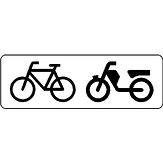 Nabasco Sign verkeersbord RVV OB04 geldt alleen voor (brom)fietsers - levensduur 20 jaar - afmeting 450x200mm