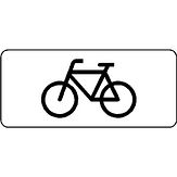 Nabasco Sign verkeersbord RVV OB02 geldt alleen voor fietsers - levensduur 20 jaar - afmeting 450x200mm