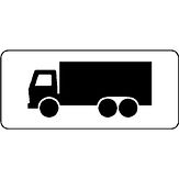 Nabasco Sign verkeersbord RVV OB11 geldt alleen voor vrachtauto's - levensduur 20 jaar - afmeting 450x200mm