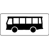 Nabasco Sign verkeersbord RVV OB12 geldt alleen voor bussen - levensduur 20 jaar - afmeting 450x200mm