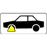 Nabasco Sign verkeersbord RVV OB301 wielklem - levensduur 20 jaar - afmeting 450x200mm