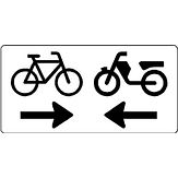 Nabasco Sign verkeersbord RVV OB503OB04 (brom)fietsers van 2 richtingen - levensduur 20 jaar - afmeting 600x300mm