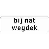 Nabasco Sign verkeersbord RVV OB612 bij nat wegdek - levensduur 20 jaar - afmeting 600x200mm