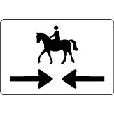 Nabasco Sign verkeersbord RVV OB503OB01 ruiters van 2 richtingen - levensduur 20 jaar - afmeting 600x400mm