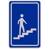 Nabasco Sign verkeersbord RVV L304rb trap naar boven - levensduur 20 jaar - afmeting 400x600mm