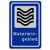 Nabasco Sign verkeersbord RVV L304 waterwingebied - levensduur 20 jaar - afmeting 400x600mm