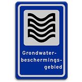 Nabasco Sign verkeersbord RVV L305 grondwaterbeschermingsgebied - levensduur 20 jaar - afmeting 400x600mm