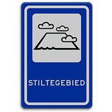 Nabasco Sign verkeersbord RVV L306 stiltegebied - levensduur 20 jaar - afmeting 400x600mm