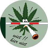 Aluminium DOR Buurtbord Ovidius S.13 - Wiet hier niet - levensduur 20 jaar - afmeting 400mm rond