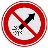 Aluminium DOR verkeersbord vuurwerkvrije zone - levensduur 20 jaar - afmeting 400mm rond