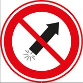 Aluminium DOR verkeersbord vuurwerkvrije zone - levensduur 20 jaar - levensduur 20 jaar - afmeting 600 mm rond