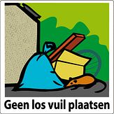 Aluminium DOR Buurtbord Ovidius 8.4 - Geen los vuil plaatsen - levensduur 20 jaar - afmeting 400x400mm