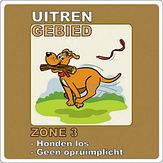 Aluminium DOR Buurtbord Ovidius 9.12 - Uitrengebied - levensduur 20 jaar - afmeting 400x400mm