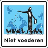 Aluminium DOR Buurtbord Ovidius S.16 - Niet voederen - levensduur 20 jaar - afmeting 400x400mm