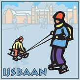 Aluminium DOR Buurtbord Ovidius S.18 - IJsbaan - levensduur 20 jaar - afmeting 400x400mm