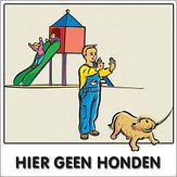 Aluminium DOR Buurtbord Ovidius S.03 - Hier geen honden - levensduur 20 jaar - afmeting 600x600mm