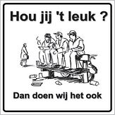 Aluminium DOR Buurtbord Ovidius S.07 - Hou jij 't leuk Dan doen wij het ook - levensduur 20 jaar - afmeting 600x600mm