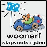 Aluminium DOR Buurtbord Ovidius S.10 - Woonerf stapvoets rijden - levensduur 20 jaar - afmeting 600x600mm