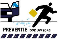 Aluminium DOR Buurtbord Ovidius 6.1 - Preventie ook uw zorg - levensduur 20 jaar - afmeting 600x400mm