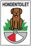 Aluminium DOR Buurtbord Ovidius 9.1 - Hondentoilet - levensduur 20 jaar - afmeting 400x600mm