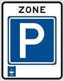 Aluminium DOR verkeersbord RVV E10zb begin zone parkeerschijf - levensduur 20 jaar - afmeting 530x670mm