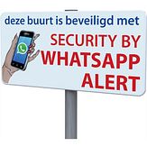 Aluminium DOR verkeersbord WhatsApp - levensduur 20 jaar - afmeting 600x300mm