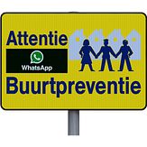 Aluminium DOR verkeersbord WhatsApp - levensduur 20 jaar - afmeting 600x400mm