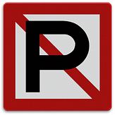 Aluminium DOR Scheepvaartbord A.5 verboden ligplaats te nemen (ankeren en afmeren) - levensduur 20 jaar - afmeting 800x800mm