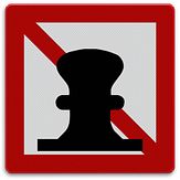 Aluminium DOR Scheepvaartbord A.7 verboden af te meren - levensduur 20 jaar - afmeting 600x600mm