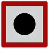 Aluminium DOR Scheepvaartbord B.7 verplicht een geluidssein te geven - levensduur 20 jaar - afmeting 1000x1000mm